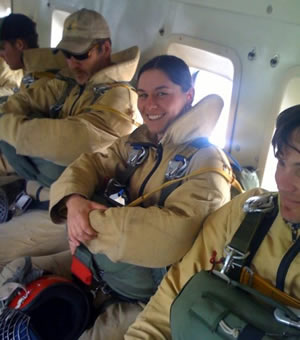 Ramona Atherton McCall Smokejumper Inside Plane